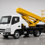 Автовышка AICHI SH220, 24 м — вид спереди и сбоку