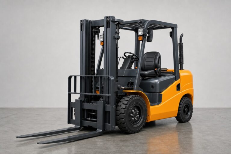 Вилочный погрузчик JAC CPCD15, 1,5 тонны — вид спереди и сбоку